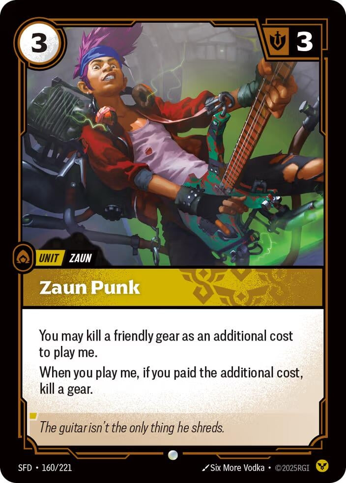 Image for Zaun Punk (Spiritforged) (160/221) - Riftbound: League of Legends Trading Card Game