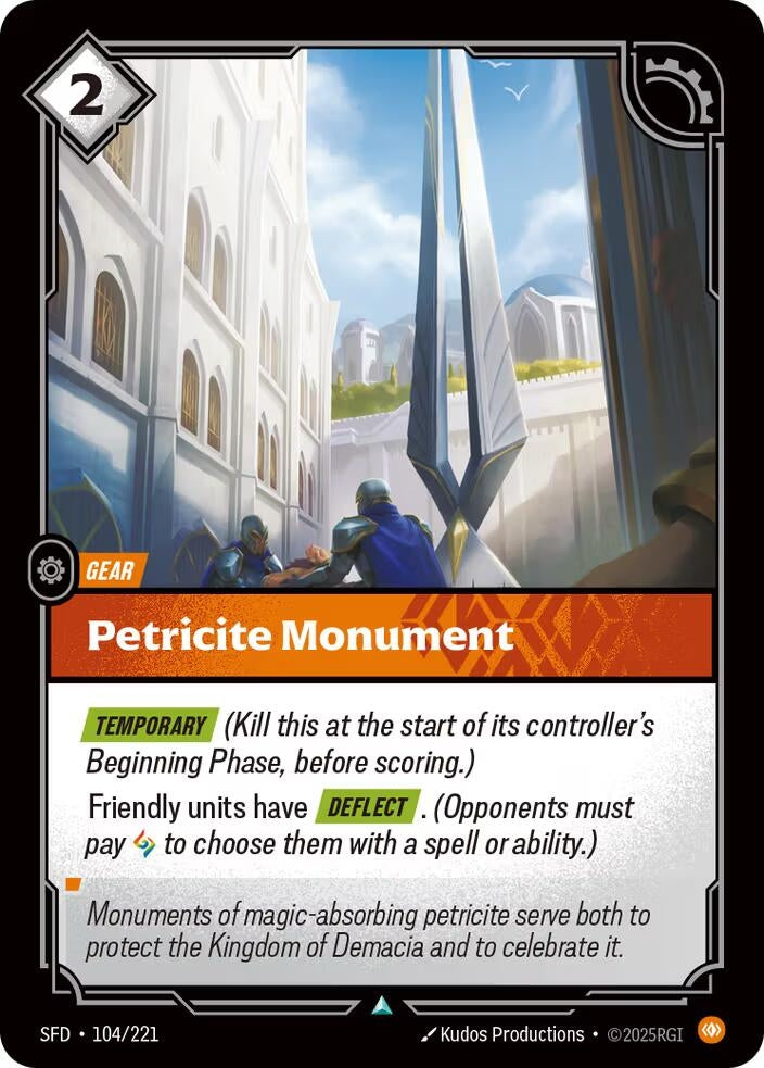 Image for Petricite Monument (Spiritforged) (104/221) - Riftbound: League of Legends Trading Card Game