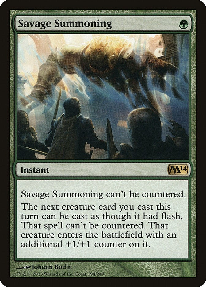 Image for Savage Summoning (194) (M14) - Magic: The Gathering