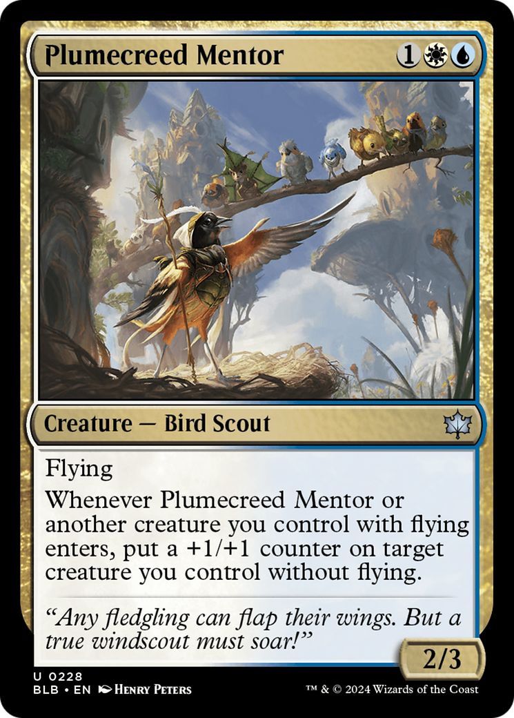 Plumecreed Mentor (228) (BLB)