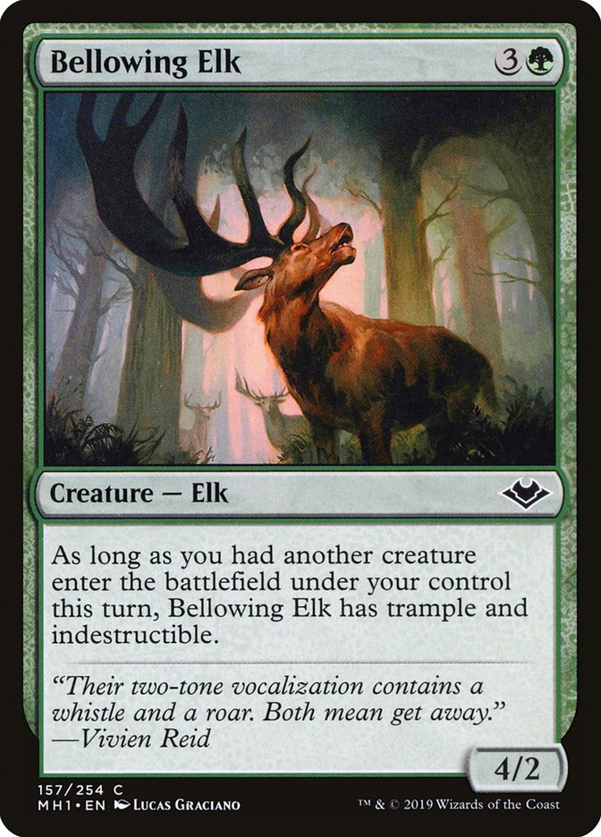 Bellowing Elk (157) (MH1)