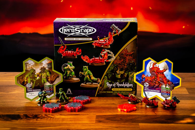 Heroscape: Molten Crustaceans & Tanuki Tricksters Common Army Expansion
