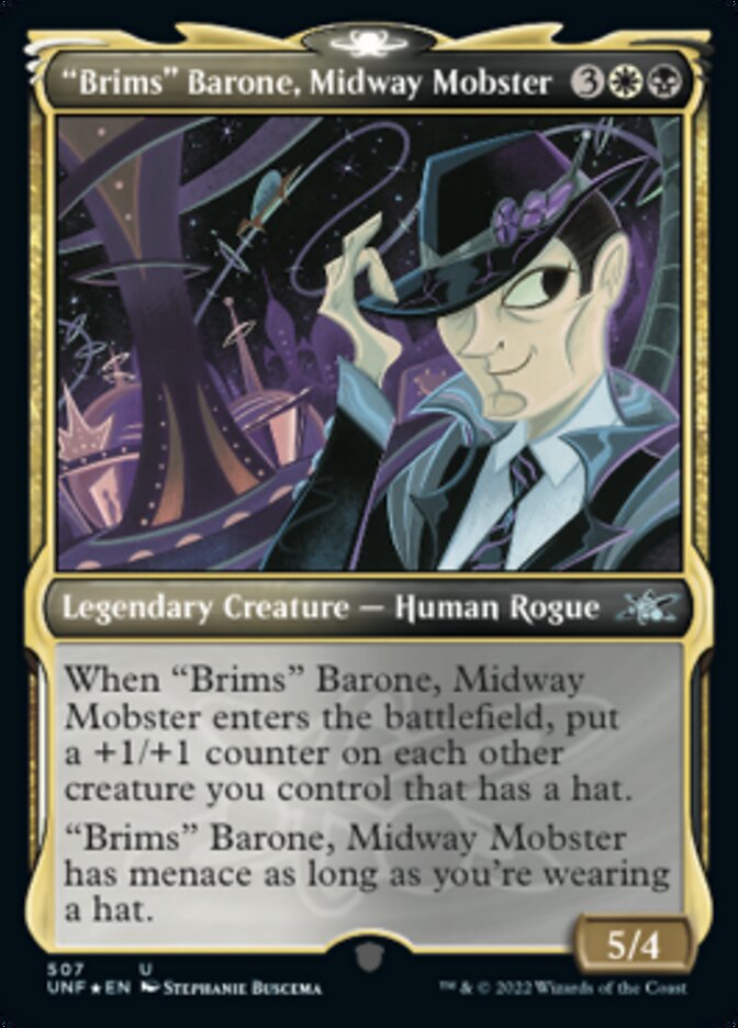 "Brims" Barone, Midway Mobster (Showcase) (Galaxy Foil) (507) (UNF)