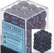 SPECKLED 36D6 BLUE STARS 12MM DICE SET