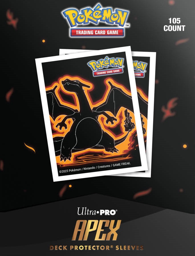Ultra Pro Apex Sleeves Pokemon Neon Kanto - Charizard
