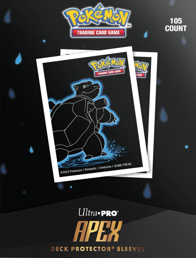 Ultra Pro Apex Sleeves Pokemon Neon Kanto - Blastoise