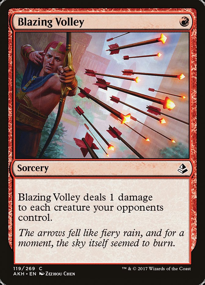 Blazing Volley (119) (AKH)