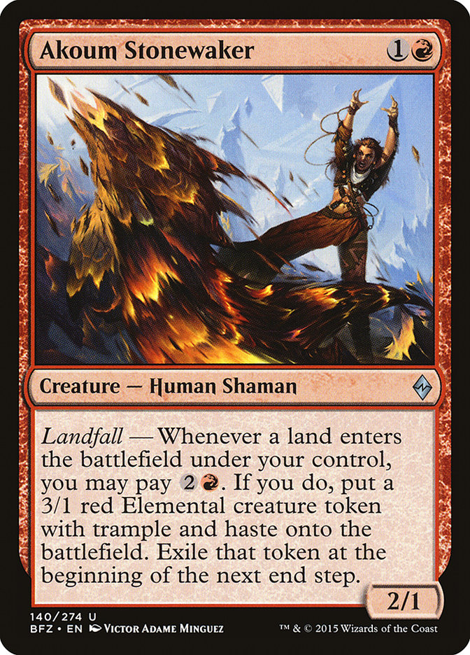 Akoum Stonewaker (140) (BFZ)