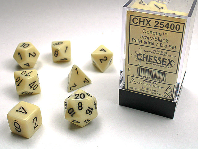 Chessex: Opaque Polyhedral Dice Set