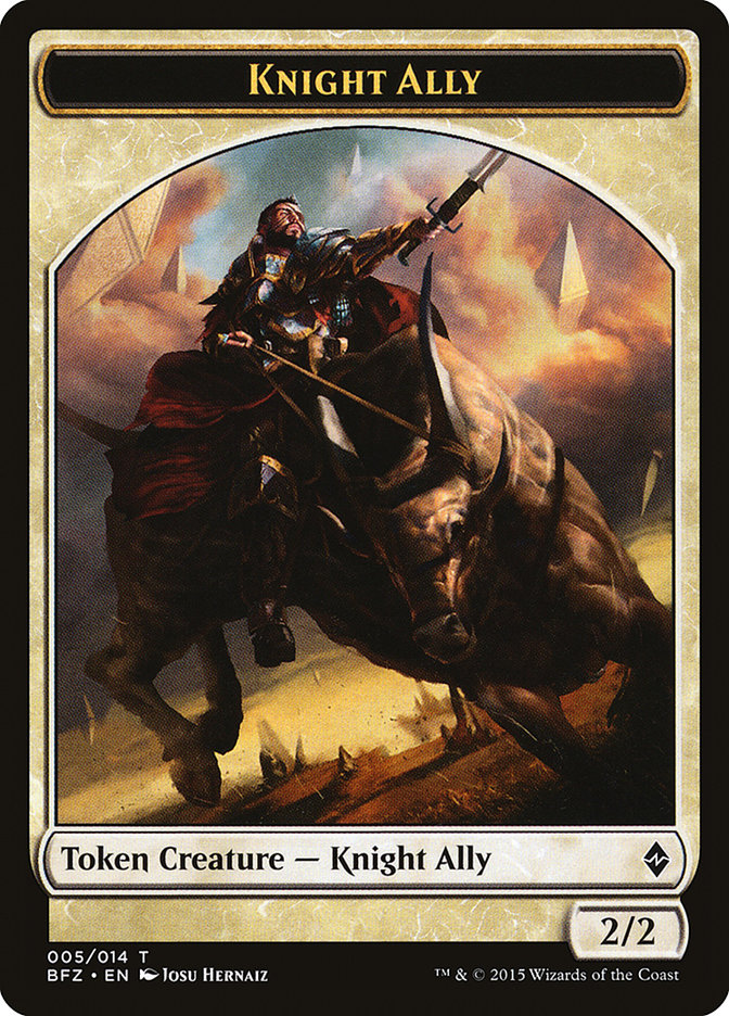 Knight Ally Token (5) (BFZ)