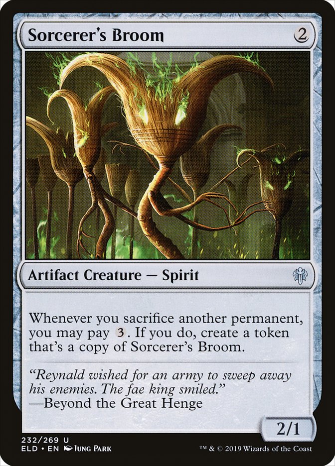 Sorcerer's Broom (232) (ELD)