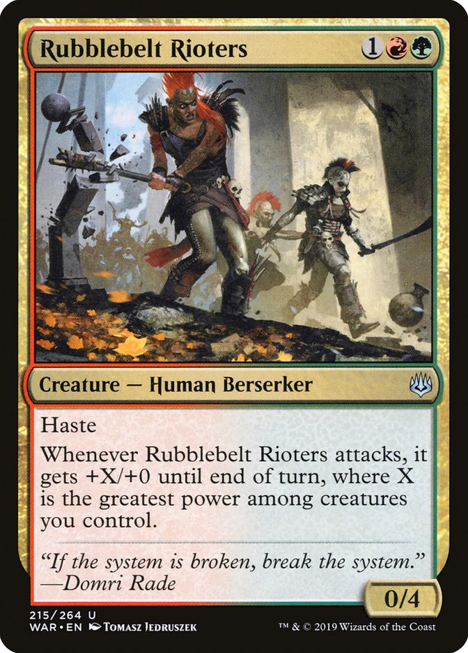 Rubblebelt Rioters (215) (WAR)