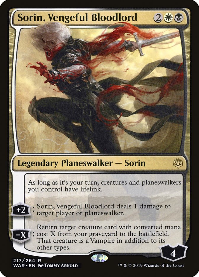 Sorin, Vengeful Bloodlord (217) (WAR)