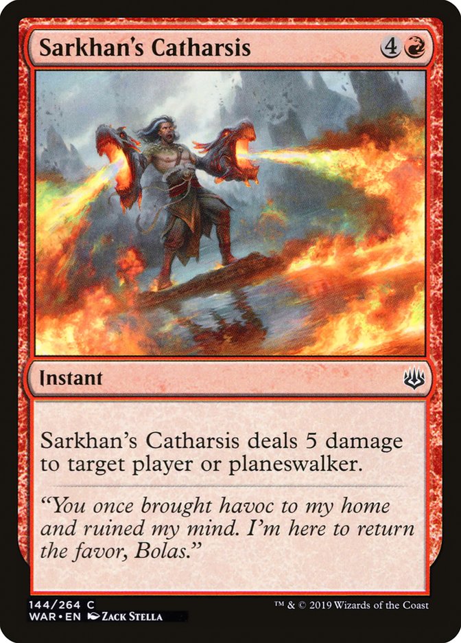 Sarkhan's Catharsis (144) (WAR)