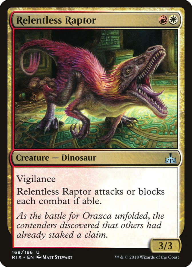 Relentless Raptor (169) (RIX)