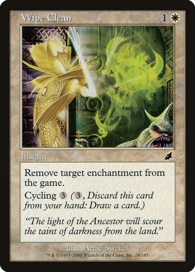 Wipe Clean (26) (SCG)