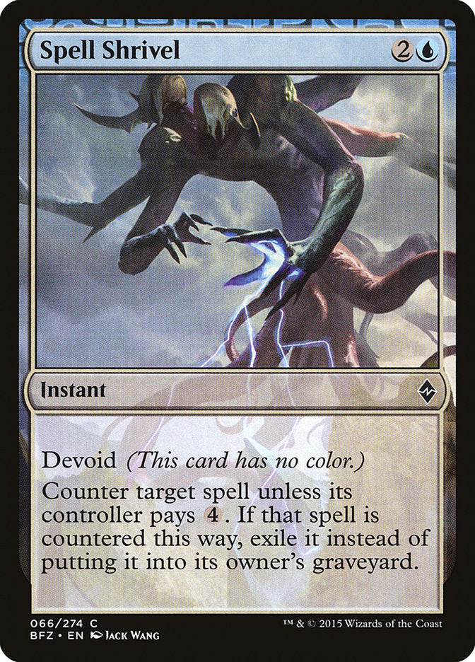Spell Shrivel (66) (BFZ)