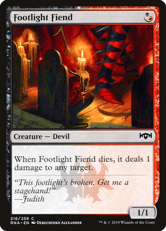 Footlight Fiend (216) (RNA)