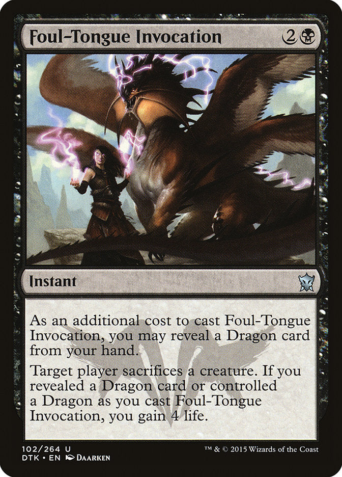 Foul-Tongue Invocation (102) (DTK)