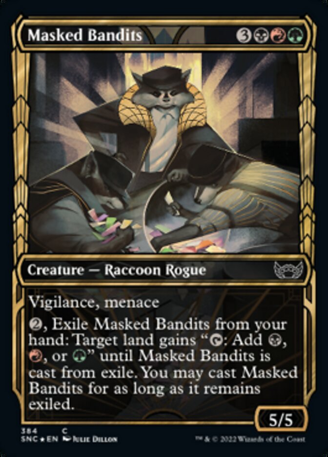 Masked Bandits (Gilded Foil) (384) (SNC)