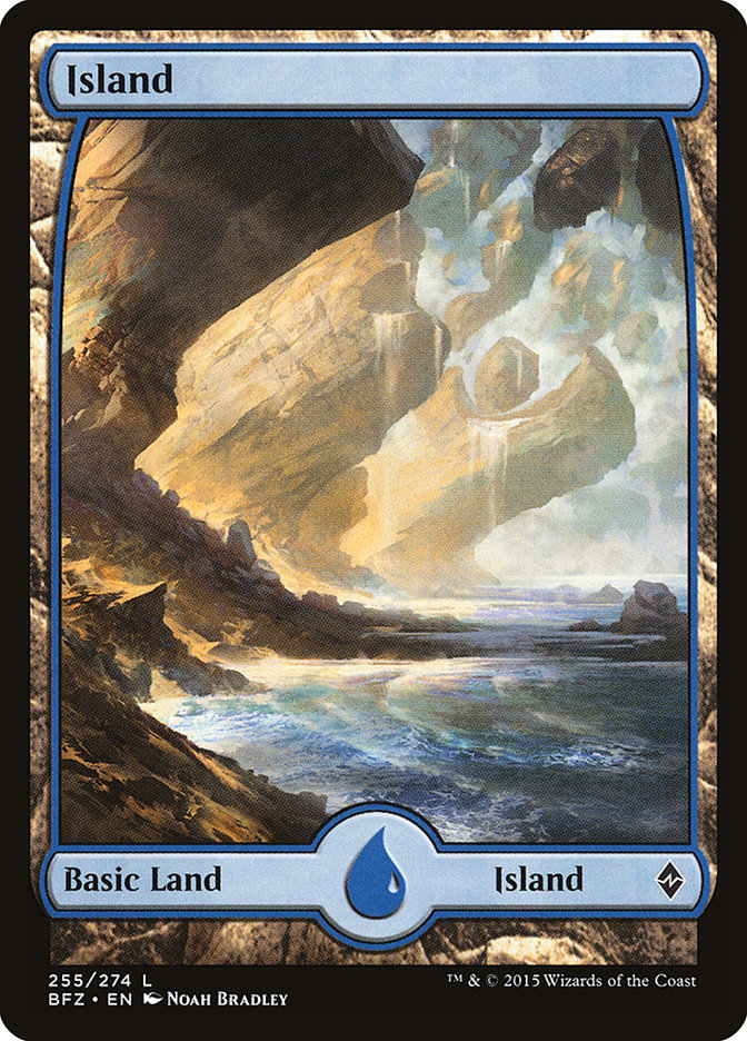 Island (255) - Full Art (255) (BFZ)