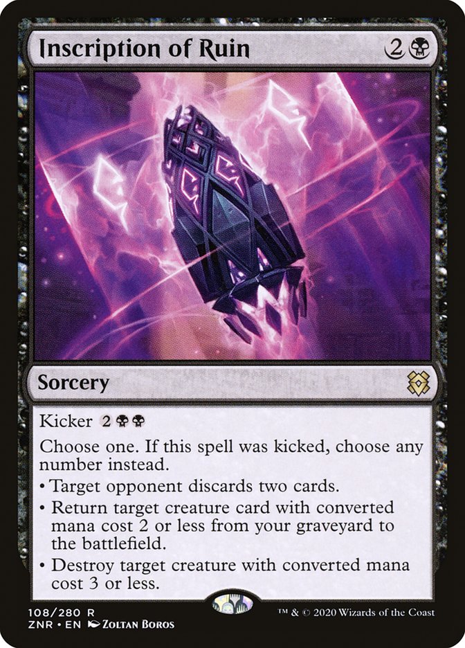 Inscription of Ruin (108) (ZNR)