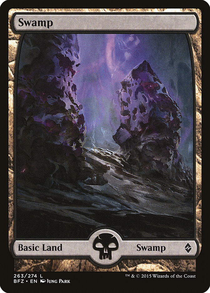 Swamp (263) - Full Art (263) (BFZ)