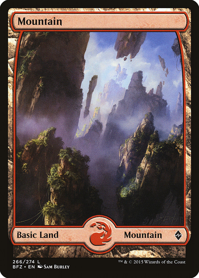 Mountain (266) - Full Art (266) (BFZ)