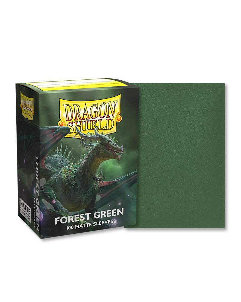 Dragon Shield Matte Sleeve - Forest Green ‘Kiaverix’ 100ct