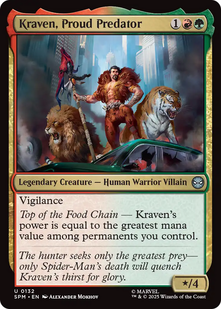 Kraven, Proud Predator (132) (SPM)