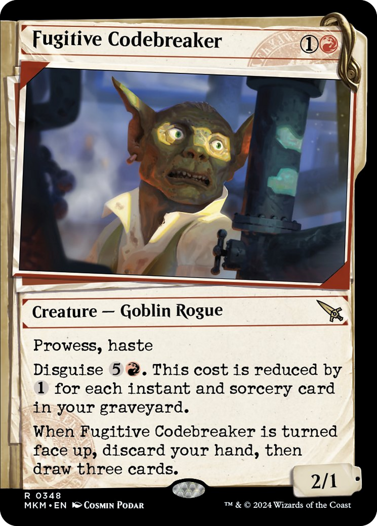 Fugitive Codebreaker (Showcase) (348) (MKM)