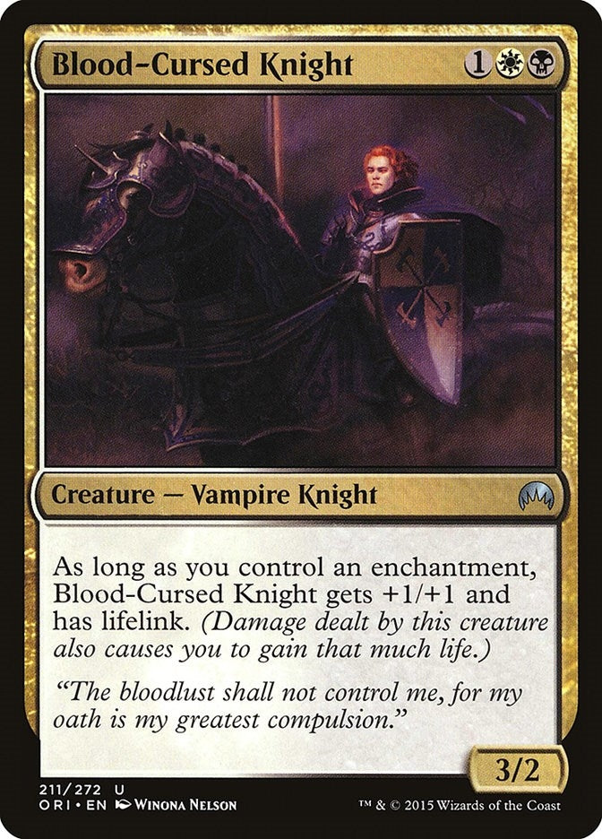 Image for Blood-Cursed Knight (211) (ORI) - Magic: The Gathering