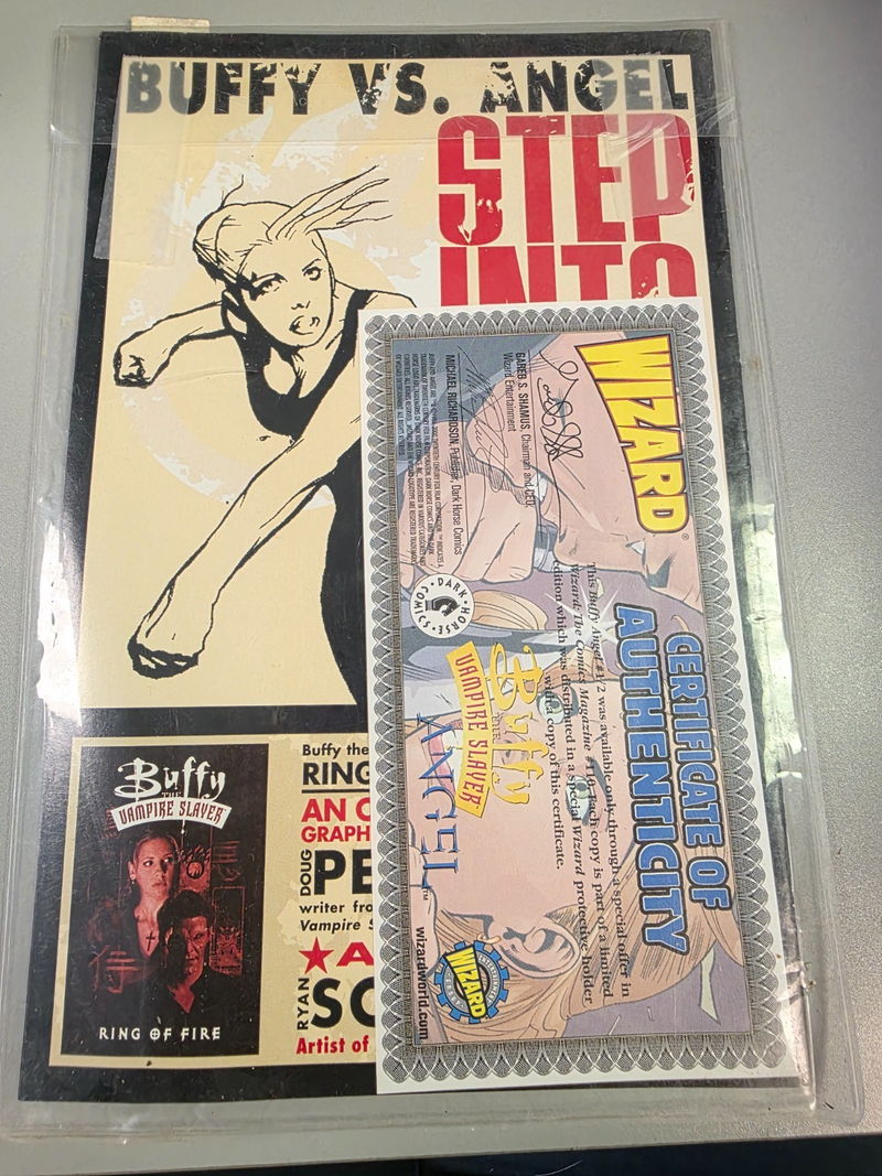 Buffy the Vampire Slayer Angel Dark Horse Comic Art by Cliff Richards W/COA GDVG