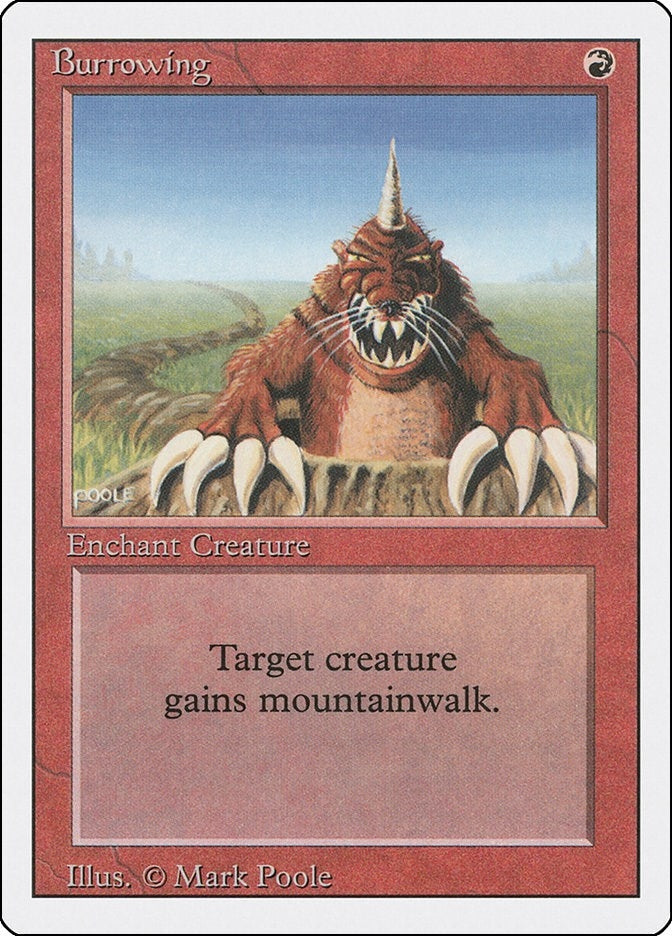 Image for Burrowing (3ED) - Magic: The Gathering