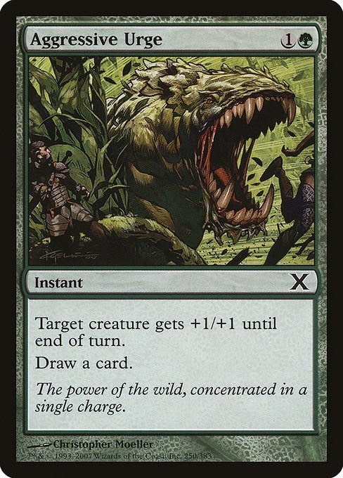 Image for Aggressive Urge (250) (10E) - Magic: The Gathering