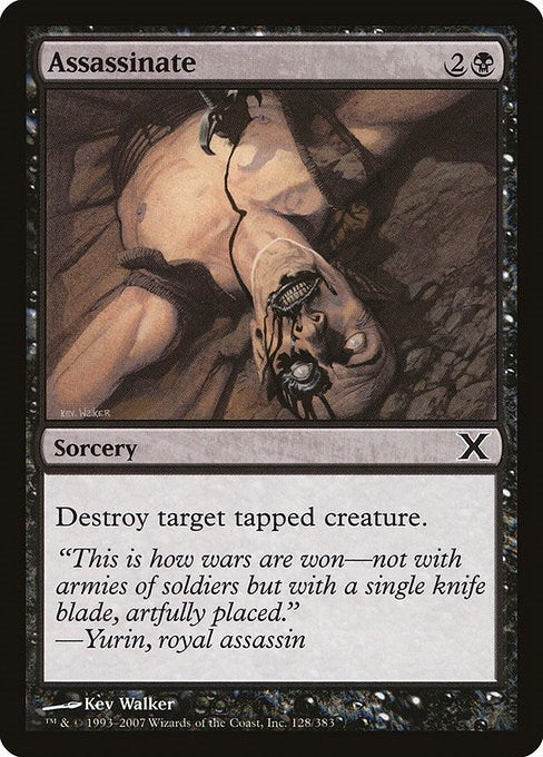 Image for Assassinate (128) (10E) - Magic: The Gathering
