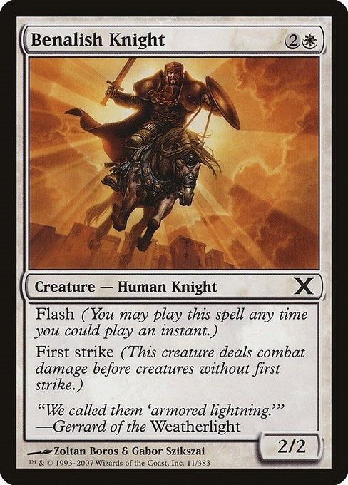 Image for Benalish Knight (11) (10E) - Magic: The Gathering