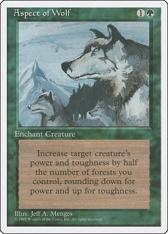 Image for Aspect of Wolf (4ED) - Magic: The Gathering