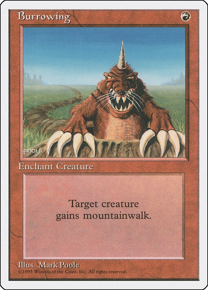 Image for Burrowing (4ED) - Magic: The Gathering
