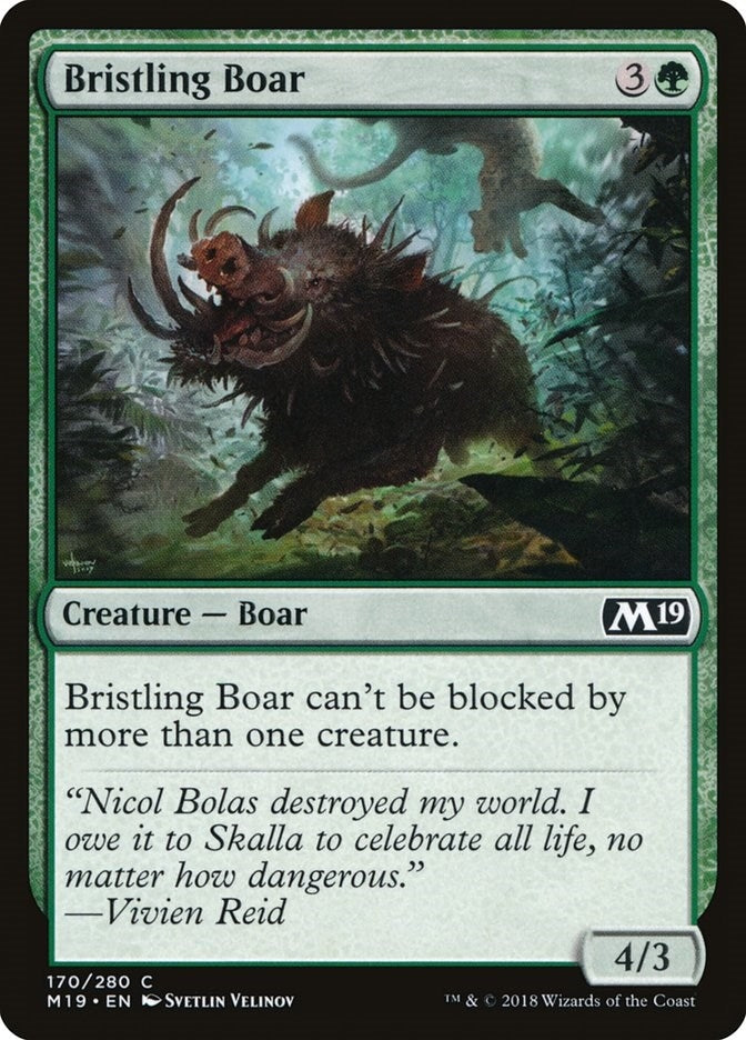 Image for Bristling Boar (170) (M19) - Magic: The Gathering