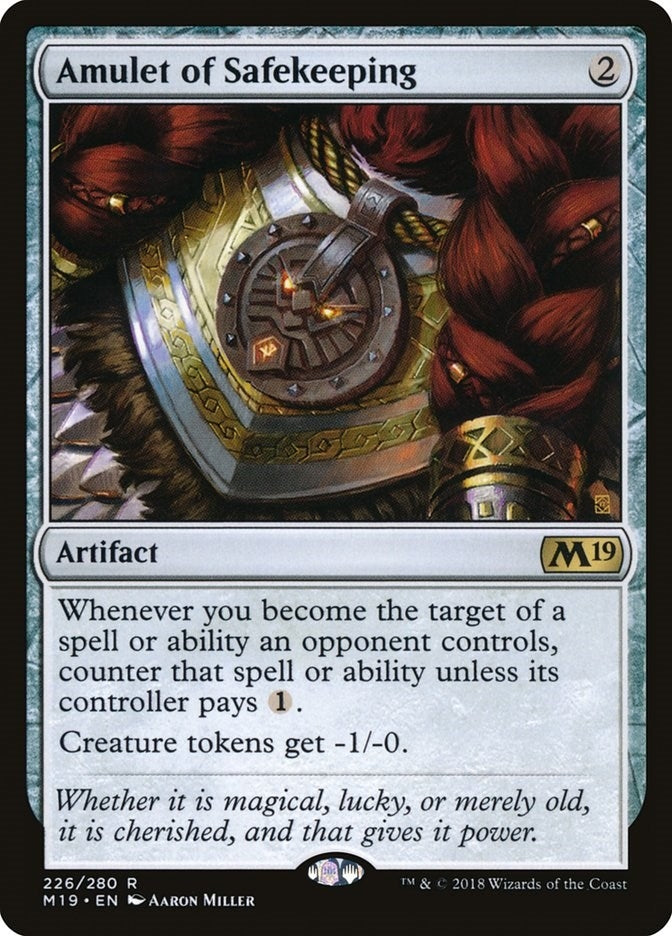 Image for Amulet of Safekeeping (226) (M19) - Magic: The Gathering