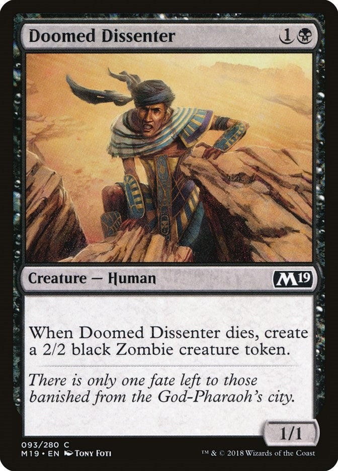Image for Doomed Dissenter (93) (M19) - Magic: The Gathering