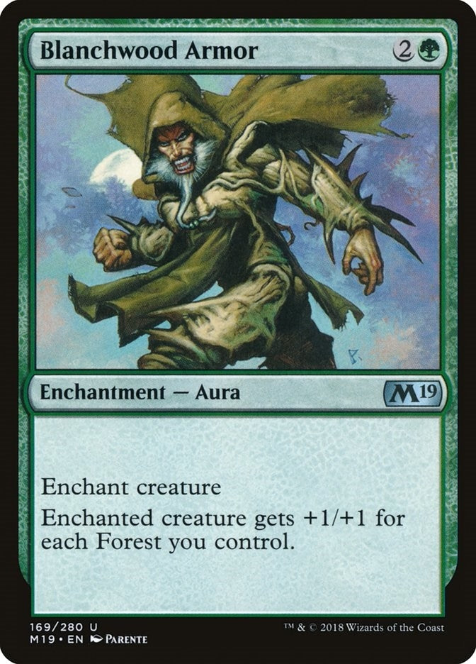Image for Blanchwood Armor (169) (M19) - Magic: The Gathering