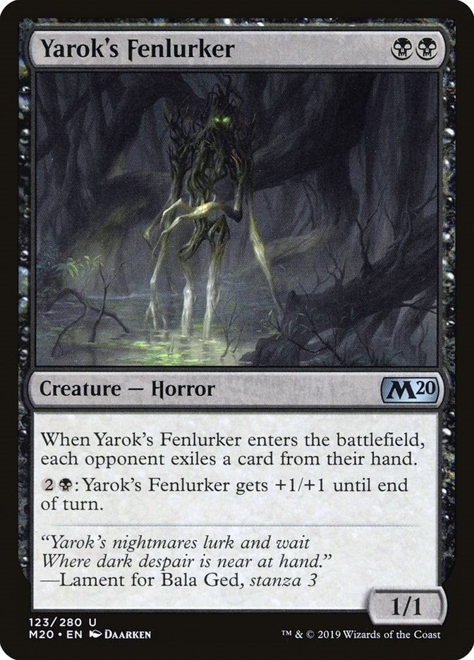 Image for Yarok's Fenlurker (123) (M20) - Magic: The Gathering