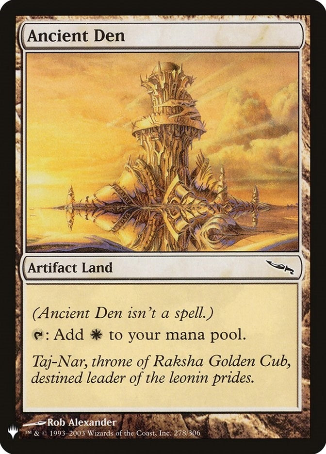 Image for Ancient Den (278/306) (LIST) - Magic: The Gathering