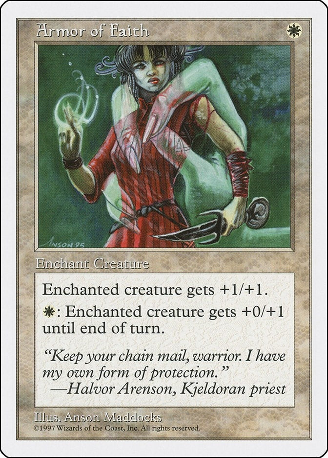 Image for Armor of Faith (5ED) - Magic: The Gathering