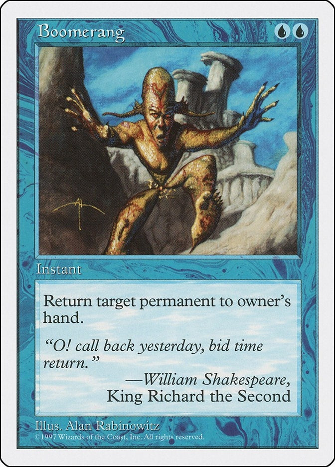 Image for Boomerang (5ED) - Magic: The Gathering