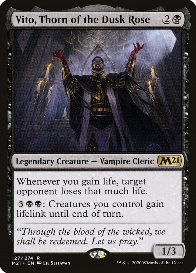 Image for Vito, Thorn of the Dusk Rose (127) (M21) - Magic: The Gathering