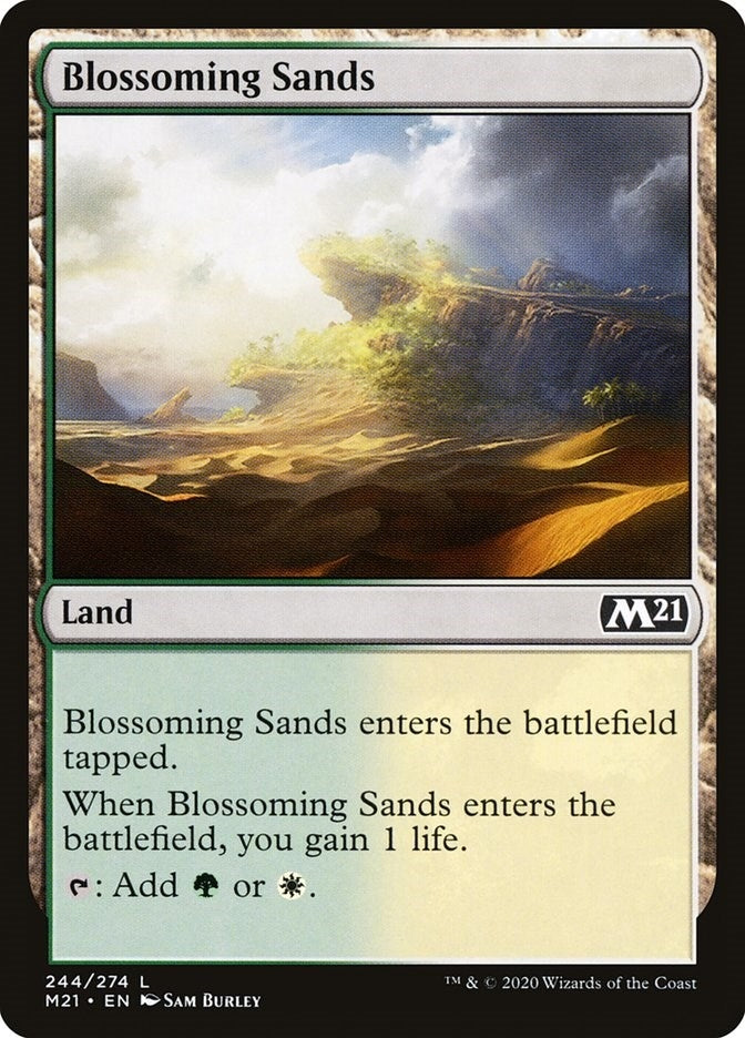Image for Blossoming Sands (244) (M21) - Magic: The Gathering