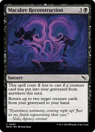 Macabre Reconstruction (93) (MKM)